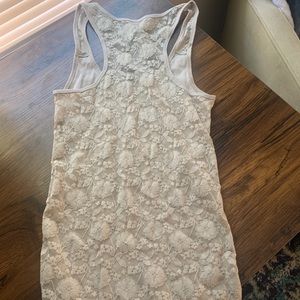 White lace American Eagle tank